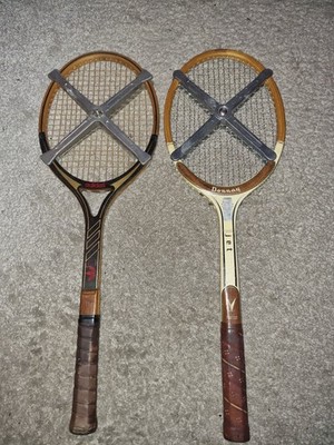 2x Vintage Tennis Set ADIDAS Hurricane & DONNAY Jet TOP Zustand inkl.Spannrahmen