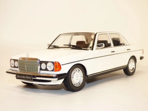 MERCEDES 230E berline blanc 1/18 W123 1975