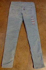 New Levis Girls Denim Legging Jegging Blue Pull On Skinny Stretch Soft 10R Nwt