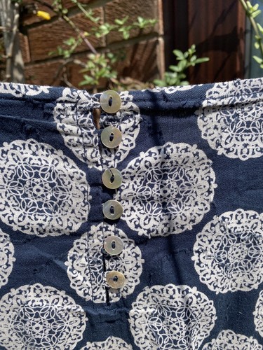 Blue And White Summer Dress - Picture 5 of 5