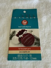 Boye Steel Crochet Hook Set 7/1,8/1, 9/1, 10/1