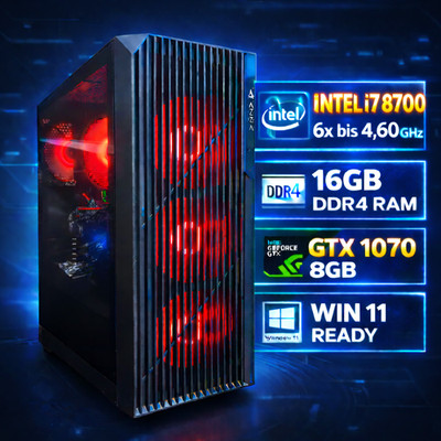 Gaming PC - intel i7 6x 4,6 - NVIDIA 8GB -  DDR4 - 1000 GB - WIN 11 PRO - Gamer