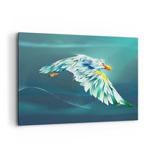 Quadro su Tela 100x70cm aquila astrazione Stampe Immagini Quadri Moderni Murale