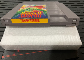 DRAGON WARRIOR - NINTENDO NES GAME 3 SCREW COMPLETE W/ BOX & STYROFOAM