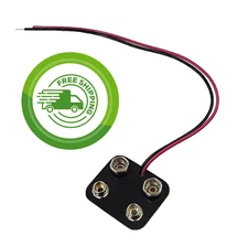 (2 Pack) Philmore BH139 - 9V -  4-Way - Battery Snap - Plastic Cover