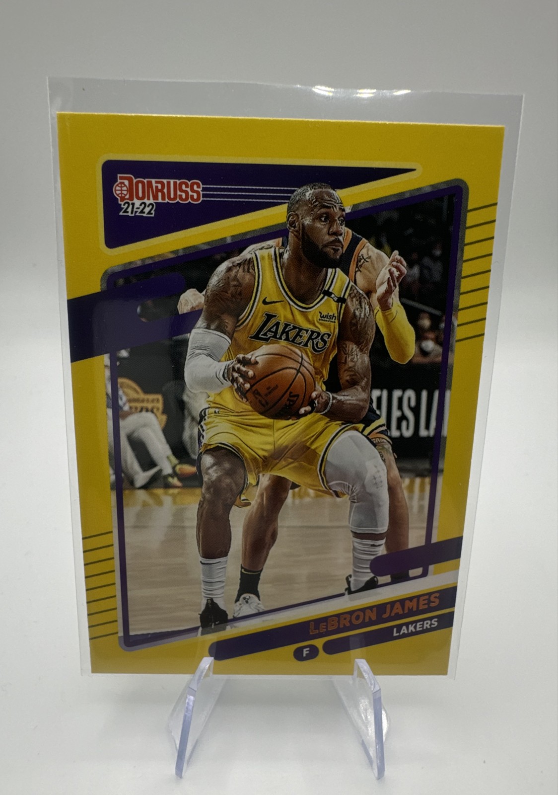 2021-22 Panini Donruss - LeBron James #12 Yellow Flood
