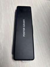 Foster Grant eyeglass Case  2.00 Silver Metal Rectangular Bifocal
