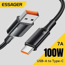 7A USB-C Cable 100W Fast Charging For Realme Huawei Samsung Xiaomi Poco F3