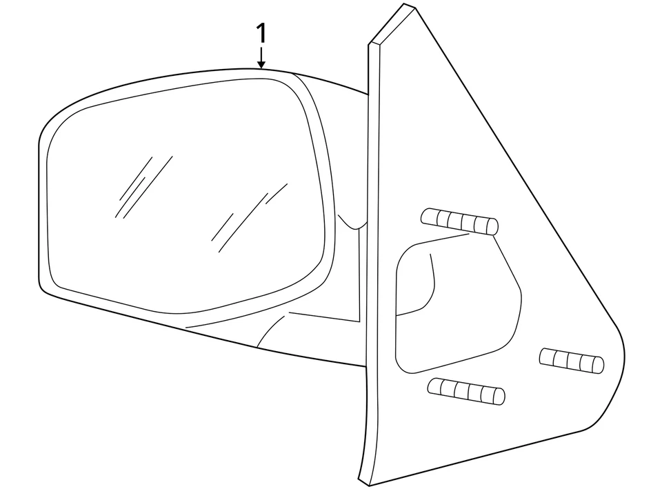 Espejo retrovisor eléctrico negro QCAYB Ford Explorer 1998-2001 conductor vista lateral izquierdo Foto 4 de 4