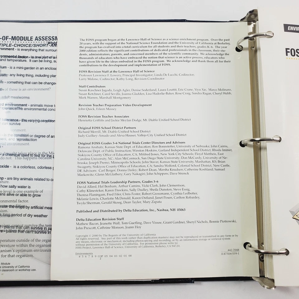 Foss Environments Teacher Guide Full Option Science System 2000 - Image 3 of 4
