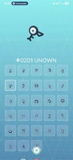 Unown non shiny  Any unown Go