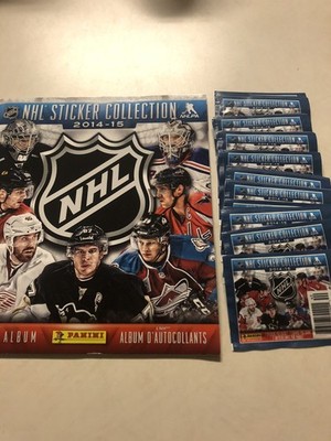 20 PACKS - 2014-15 Panini NHL Hockey Sticker Packs W/ALBUM FREE shipping