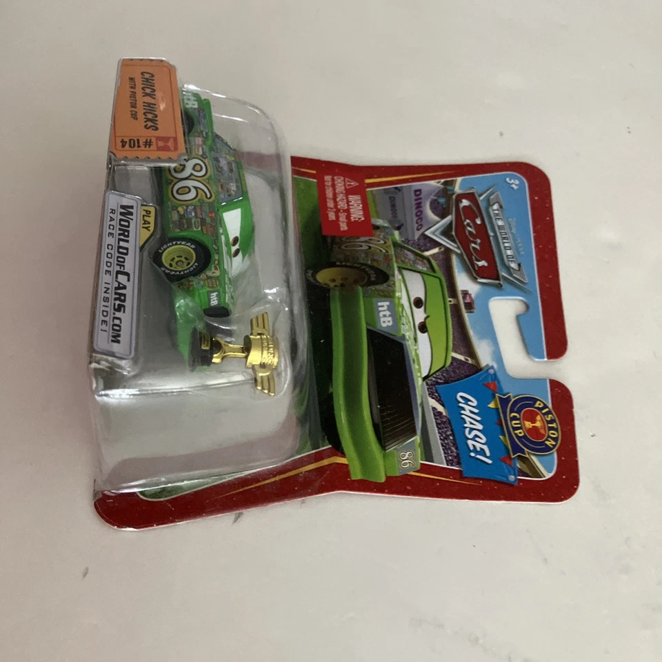Disney Pixar Cars Chase Chick Hicks With Piston Cup - Image 3 of 4