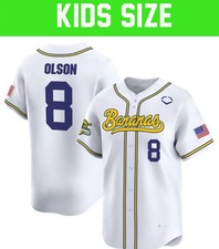 Mens Youths Kids Jackson Olson Savannah Bananas Jersey Custom Name NUmber TA804