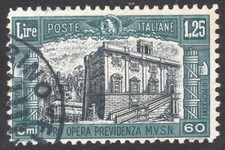 1926 - REGNO - MILIZIA - LIRE  1,25 + 60 CENT. -  USATO -  CAT. EURO 150,00