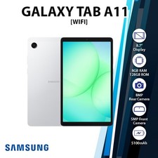 New Samsung Galaxy Tab A11 Wi-Fi 8.7" Android PC Tablet 4GB 64GB/SILVER/8.0MP