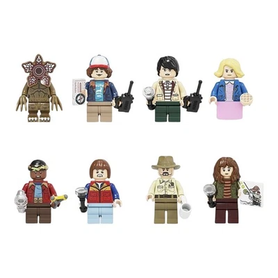 8pcs StrangeThings Mini Figures Hero Building Block Horror Bricks Toys Kid Gift