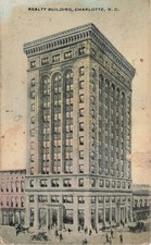 Realty Building Charlotte NC Vintage Postcard 1910s Architectural Landmark