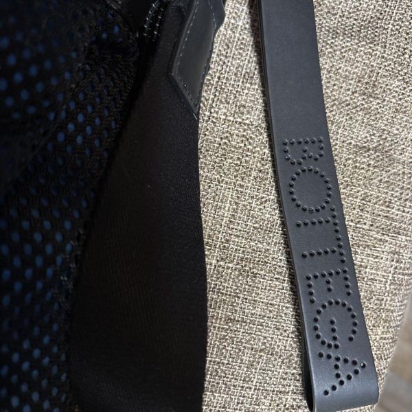 Bottega Veneta Leather Nylon Tote Bag Black 2Way Shoulder Shopping thumbnail 4