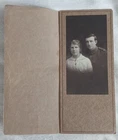 Australian WW1 Digger portrait photo with female. Taken Sydney.