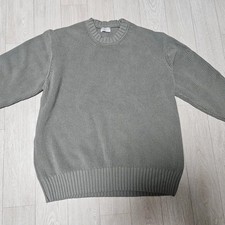 Aesop Inteli Cotton Crew Neck Knit Gray Green - Size L