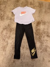 Nike Girls Outfit Size xs/s age 7/8 vgc Lilac and grey