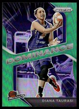 2021-22 Panini Prizm WNBA Dominance Prizms Green Diana Taurasi Phoenix Mercury