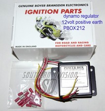 Boyer Regulator Dynamo E3 12 Volt + Earth Replaces Lucas BSA AJS Norton Triumph