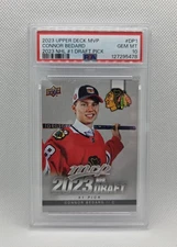 2023-24 Upper Deck MVP 2023 NHL Draft #1 Connor Bedard DP-1 PSA 10 RC SSP