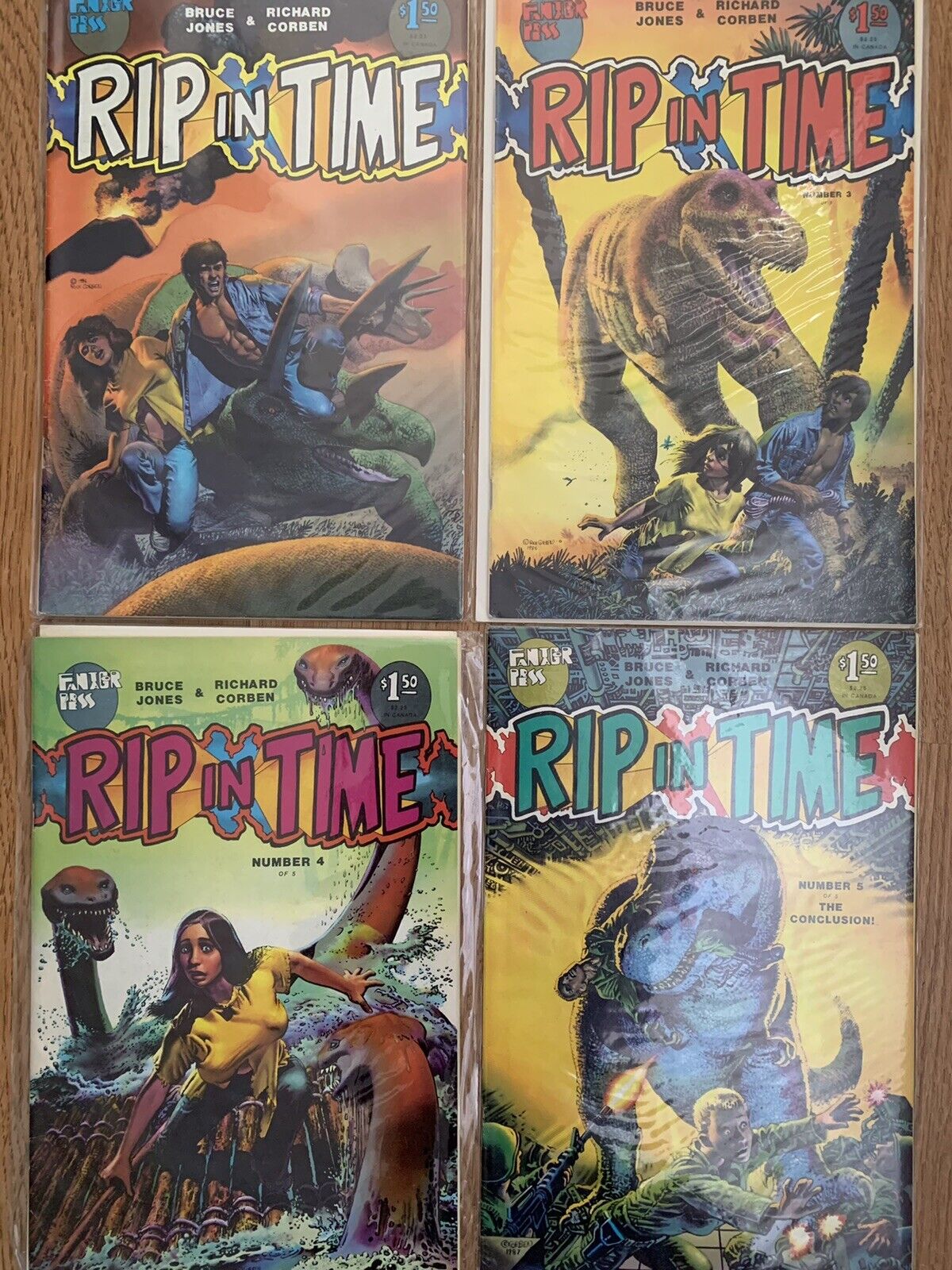 Rip In Time 2 3 4 5 Fantagor Richard CORBEN Underground Comix - Lot Of 4