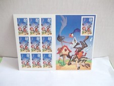 Collectible USPS Stamp Sheet, "The Roadrunner,Looney Tunes",2000, ten stamps,M