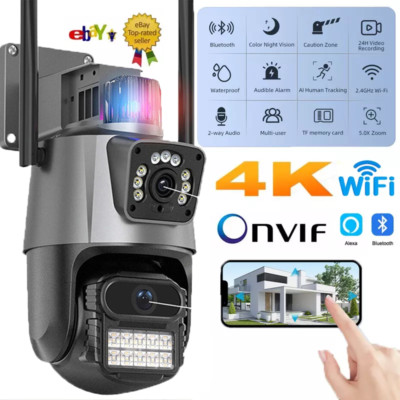8MP HD FUNK WLAN WIFI IP NETZWERK CAMERA Outdoor AUßEN ÜBERWACHUNGSKAMERA Kamera