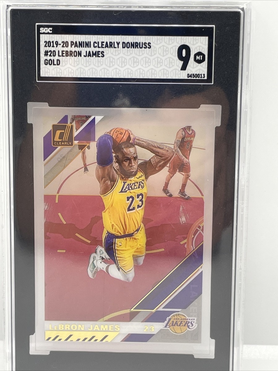2019-20 Panini Clearly Donruss - LeBron James #20 Gold for sale