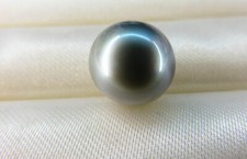 Huge 13mm natural south sea genuine silver gray round loose pearl undrilled