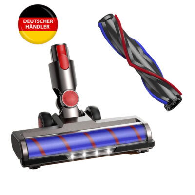 Bürste für Dyson V7 V8 V10 V11 V15 Bodenbürste Staubsauger Bodendüse mit LED