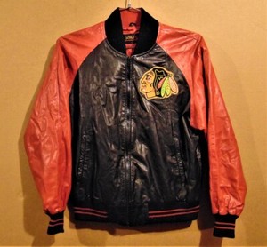 blackhawks leather jacket