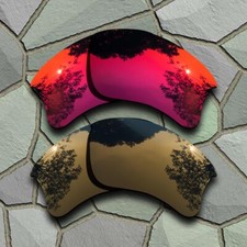 Bronze Copper Violet Red Polarized Lenses Replacement For-Oakley Flak Jacket XLJ