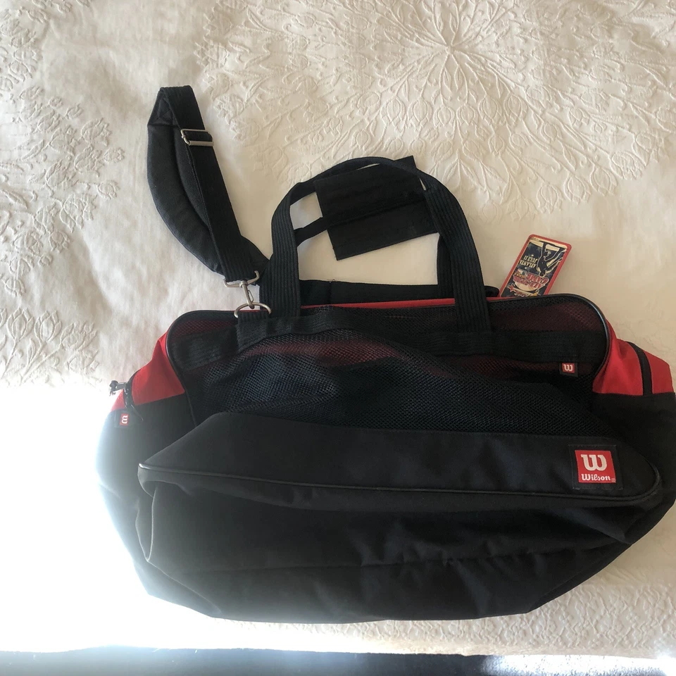 MLB ALL STAR GAME BOLSA DE LONA PROPIEDAD DEL JUGADOR 2000 Rojo/NEGRO WILSON - LEGENDARIO!!!! Foto 4 de 4