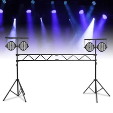 Light Truss Stand System - Trussing DJ Booth Kit T-Bar Lighting Stage PA Speaker