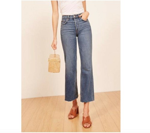 Reformation Fawcett Wide leg Jeans in 
