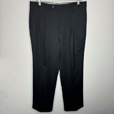 Chaps 100% Wool Black Dress Pants Size 34