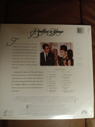 Breakfast at Tiffany's NEW SEALED Widescreen Laserdisc - Picture 2 of 2