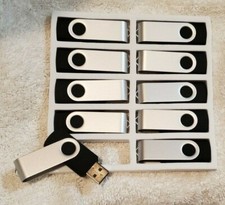 Vicfun USB 64GB 2.0 Flash Drives/ Memory Sticks/ Thumb Pen Drives, Black, Qty 10
