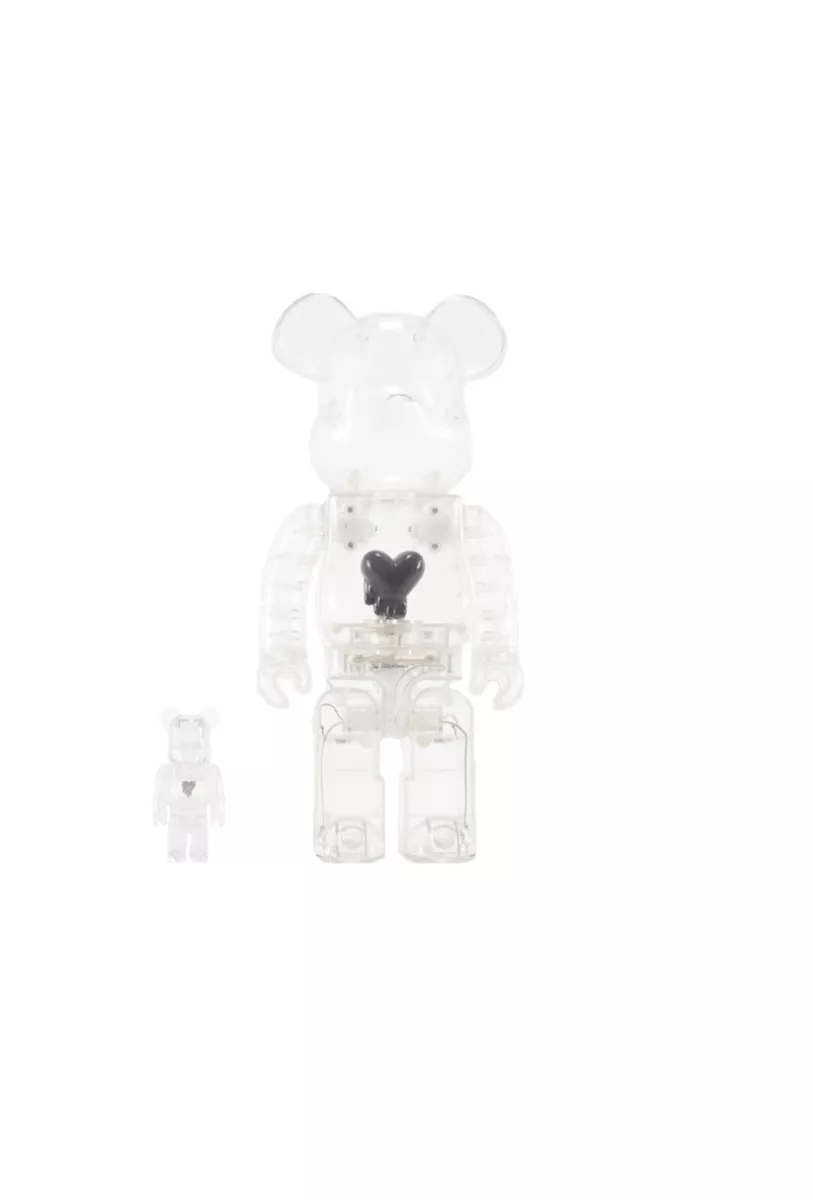 EMOTIONALLY UNAVAILABLE EU BEARBRICK BLACK HEART 400% B100% MEDICOM New