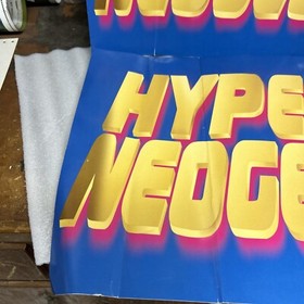 Old ORIGINAL STICKER Set Neo Geo Hyper 64 Cabinet arcade video game part