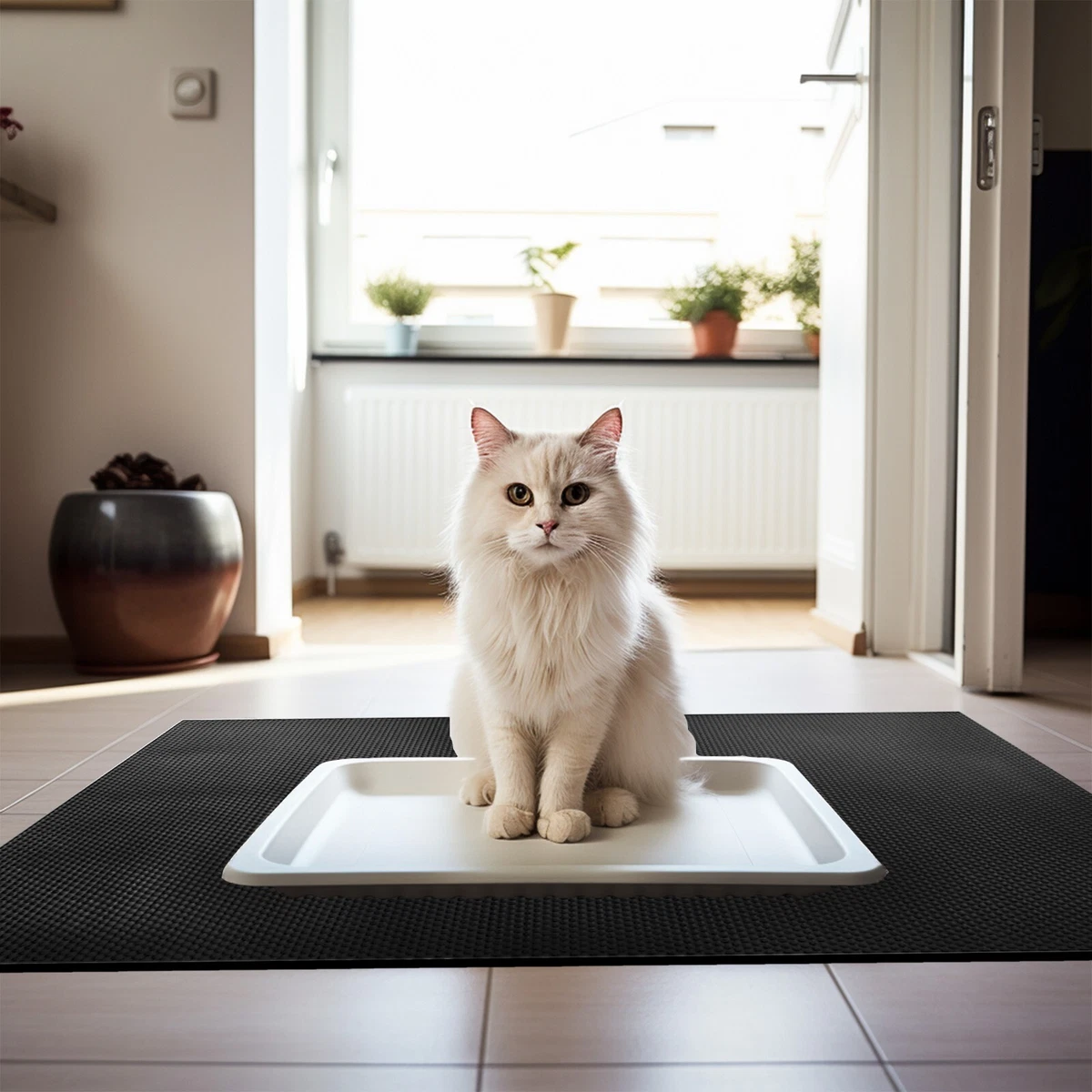 Large cat cheap litter mat