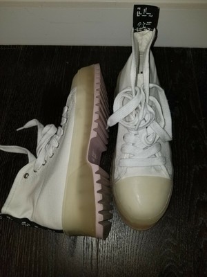 zara fabric high top sneakers