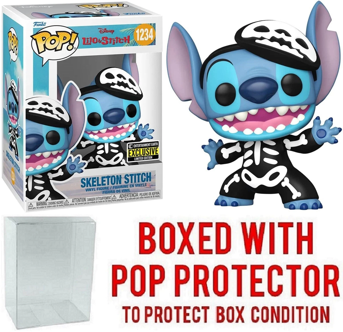 Skeleton Stitch #1234 - Disney Lilo & Stitch - Funko Pop! Vinyl