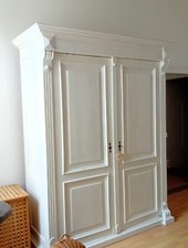 Wäsche schrank, antik, weiß, Gründerzeit