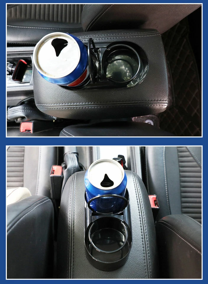 Consola central de coche taza doble orificio soporte para bebidas soporte organizador de almacenamiento Foto 4 de 4